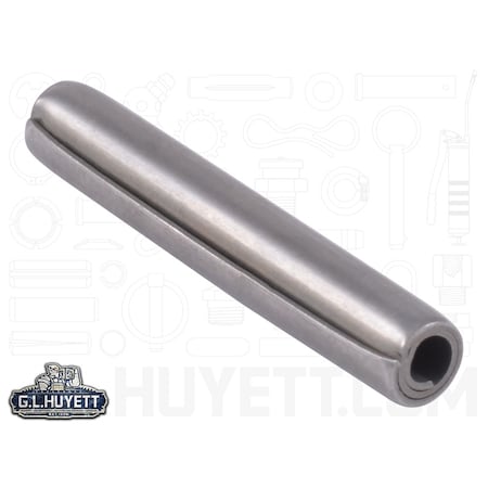 Huyett Coiled Spring Pin, 5/32 in Outside Dia, 1-in L, Stainless Steel, 1 PK SPCSP-156-1000